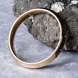 インドの真鍮製バングル ブラスカダ - Brass Kada シンプルの画像
