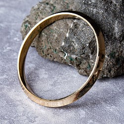 インドの真鍮製バングル ブラスカダ - Brass Kada 薄型の画像