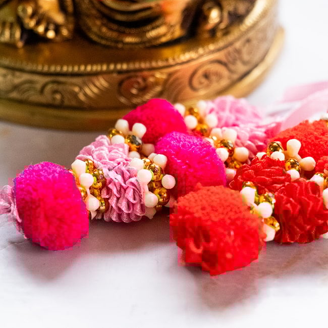 インドの花飾り【マーラー】小 5 - 色違いでご用意しております