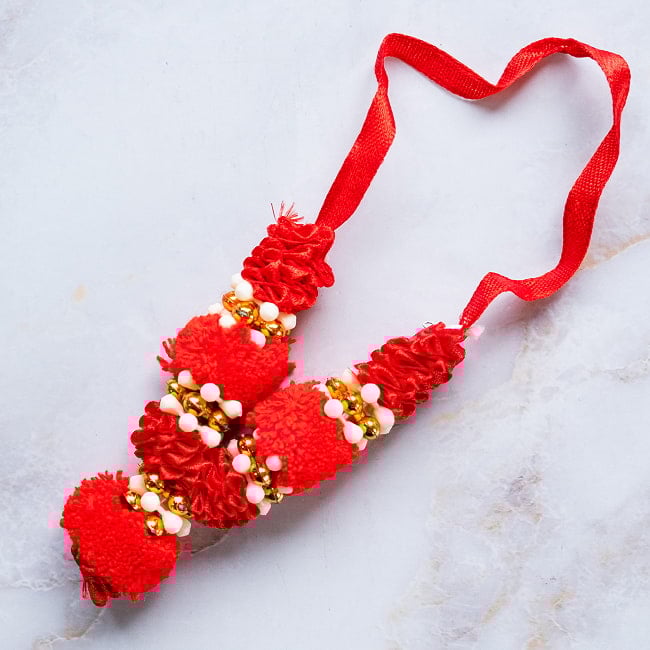 インドの花飾り【マーラー】小 9 - 3：赤