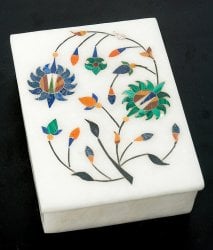 【角形】マーブルストーンの小物入れ[約10.5cm]の商品写真