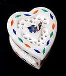 【ハート型】マーブルストーンの小物入れ[約5cm]の商品写真