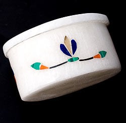 【楕円型】マーブルストーンの小物入れ[約5cm] - サブ3