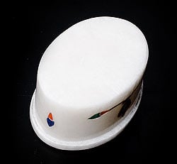 【楕円型】マーブルストーンの小物入れ[約5cm] - サブ4