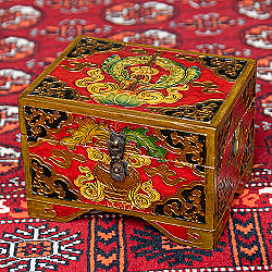 〔一点物〕チベットの伝統小物入れ　美しい色彩と吉祥文様の商品写真