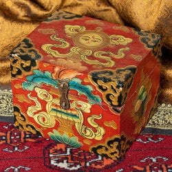 〔一点物〕チベットの伝統小物入れ　美しい色彩と吉祥文様(ID-CFLSP-434)