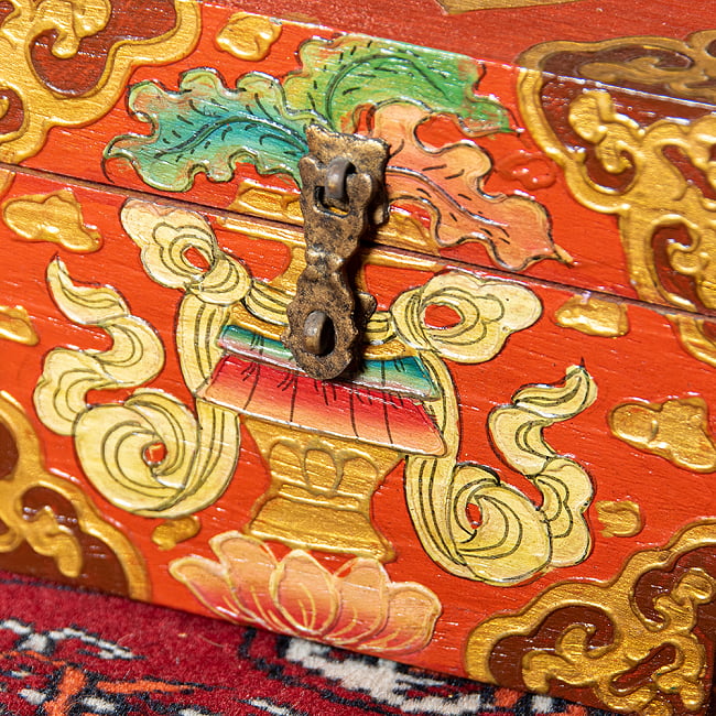 〔一点物〕チベットの伝統小物入れ　美しい色彩と吉祥文様 2 - 亡命チベット人の職人さんが手作りしています