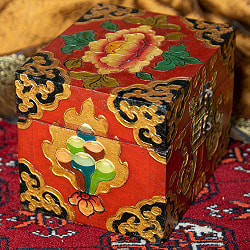 〔一点物〕チベットの伝統小物入れ　美しい色彩と吉祥文様 - サブ4