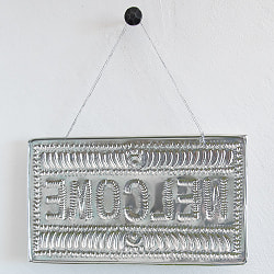 バリのアルミ細工ウェルカムボード WELCOME - サブ3