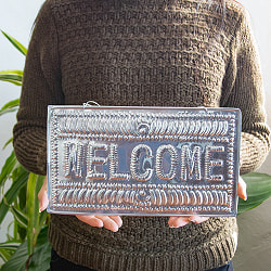 バリのアルミ細工ウェルカムボード WELCOME - サブ5
