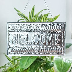 バリのアルミ細工ウェルカムボード WELCOME