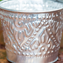 バリの飾りつきマルチバスケット 手打ち細工が美しい 高さ：9cm 直径：10.5cm - サブ2