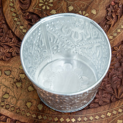 バリの飾りつきマルチバスケット 手打ち細工が美しい 高さ：9cm 直径：10.5cm - サブ3