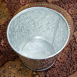 バリの飾りつきマルチバスケット 手打ち細工が美しい 高さ：12cm 直径：13.5cm - サブ3