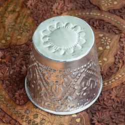 バリの飾りつきマルチバスケット 手打ち細工が美しい 高さ：12cm 直径：13.5cm - サブ4