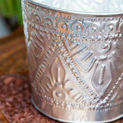 バリの飾りつきマルチバスケット 手打ち細工が美しい 高さ：14cm 直径：15.5cm - サブ2