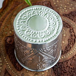 バリの飾りつきマルチバスケット 手打ち細工が美しい 高さ：14cm 直径：15.5cm - サブ4