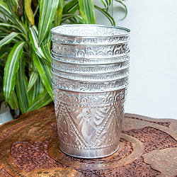 バリの飾りつきマルチバスケット 手打ち細工が美しい 高さ：14cm 直径：15.5cm - サブ5