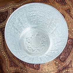 バリの飾りつきマルチバスケット 手打ち細工が美しい 高さ：19.5cm 直径：25cm - サブ3