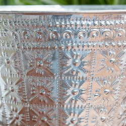 バリの飾りつきマルチバスケット 手打ち細工が美しい 高さ：24cm 直径：31cm - サブ2