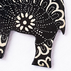 【全4色】カシミールのペーパーマッシュ - オーナメント - ぞう  - サブ4