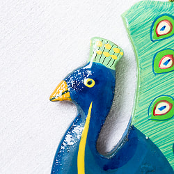 カシミールのペーパーマッシュ - オーナメント - 孔雀  - サブ2