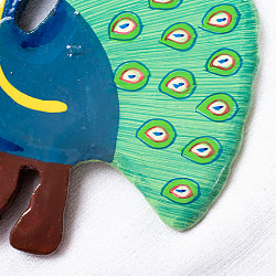 カシミールのペーパーマッシュ - オーナメント - 孔雀  - サブ3