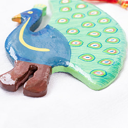 カシミールのペーパーマッシュ - オーナメント - 孔雀  - サブ4