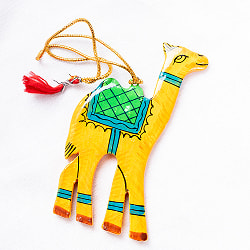 【全2色】カシミールのペーパーマッシュ - オーナメント - らくだ きりん - サブ2