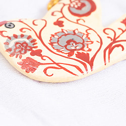 【全3色】カシミールのペーパーマッシュ - オーナメント - 小さな鳥さん  - サブ5