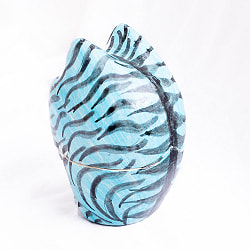 【全3色】カシミールのペーパーマッシュ - おすわりにゃんこ　小物入れ[M]  - サブ3