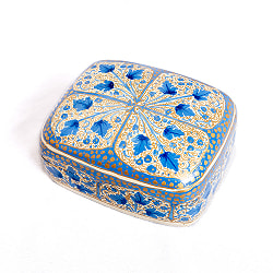 【全3色】カシミールのペーパーマッシュ - 長方形　小物入れ[LL]  - サブ2