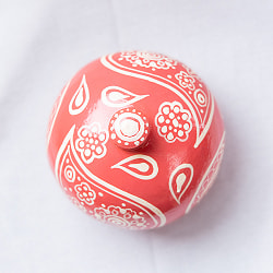 【全2色】カシミールのペーパーマッシュ - 円形　小物入れ[M] - サブ3