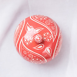 【全2色】カシミールのペーパーマッシュ - 円形　小物入れ[L] - サブ3