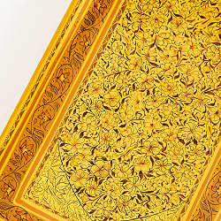 【超高精細・一点もの】カシミールのペーパーマッシュ 箱型小物入れ  約17.5cm x 約10cm - サブ3