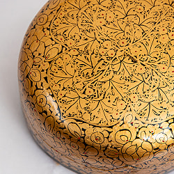 【超高精細・一点もの】カシミールのペーパーマッシュ 円形小物入れ 約7.5cm x 約7cm - サブ3