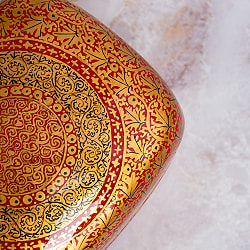 【超高精細・一点もの】カシミールのペーパーマッシュ 長方形小物入れ 約8.5cm x 約7.3cm - サブ3