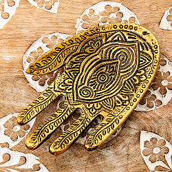 メヘンディハンドの小物プレート ホワイトメタル製 - サブ3