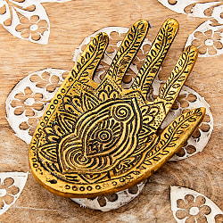 メヘンディハンドの小物プレート ホワイトメタル製 - サブ4