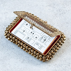 グングルとワイヤーアートのマハラニケース カードホルダー 約13.5x 9.5cm - サブ2