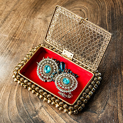 グングルとワイヤーアートのマハラニケース カードホルダー 約13.5x 9.5cm - サブ5