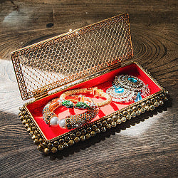 グングルとワイヤーアートのマハラニケース ペンケース 約20.5x10cm - サブ2