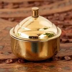 小さくてかわいい！ずんぐり型の蓋付き小物入れ 4cm(ID-CFLSP-590)