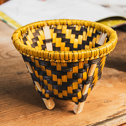 バンブーダロ（dalo） ネパール伝統の手編み竹かご 高さ10cm程度 - サブ2