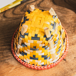 バンブーダロ（dalo） ネパール伝統の手編み竹かご 高さ10cm程度 - サブ5