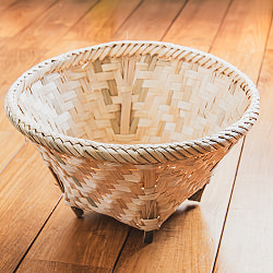 バンブーダロ（dalo） ネパール伝統の手編み竹かご 高さ19cm程度 - サブ2