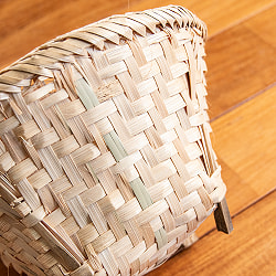 バンブーダロ（dalo） ネパール伝統の手編み竹かご 高さ19cm程度 - サブ4