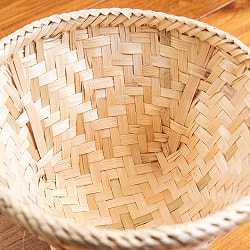 バンブーダロ（dalo） ネパール伝統の手編み竹かご 高さ19cm程度 - サブ5