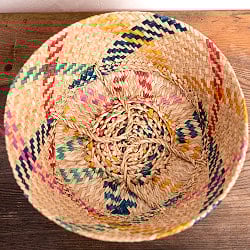 シルエットを変えられる ストロー素材の2WAYバスケット - サブ4