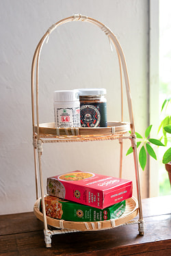 天然素材が優しい　バンブープレートスタンド 【2段】 - サブ3